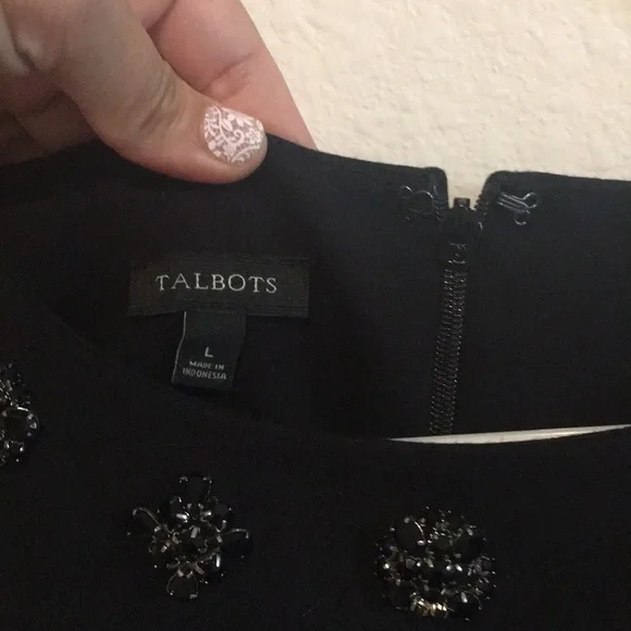 Embellished Talbots blouse - Picture 3 of 4